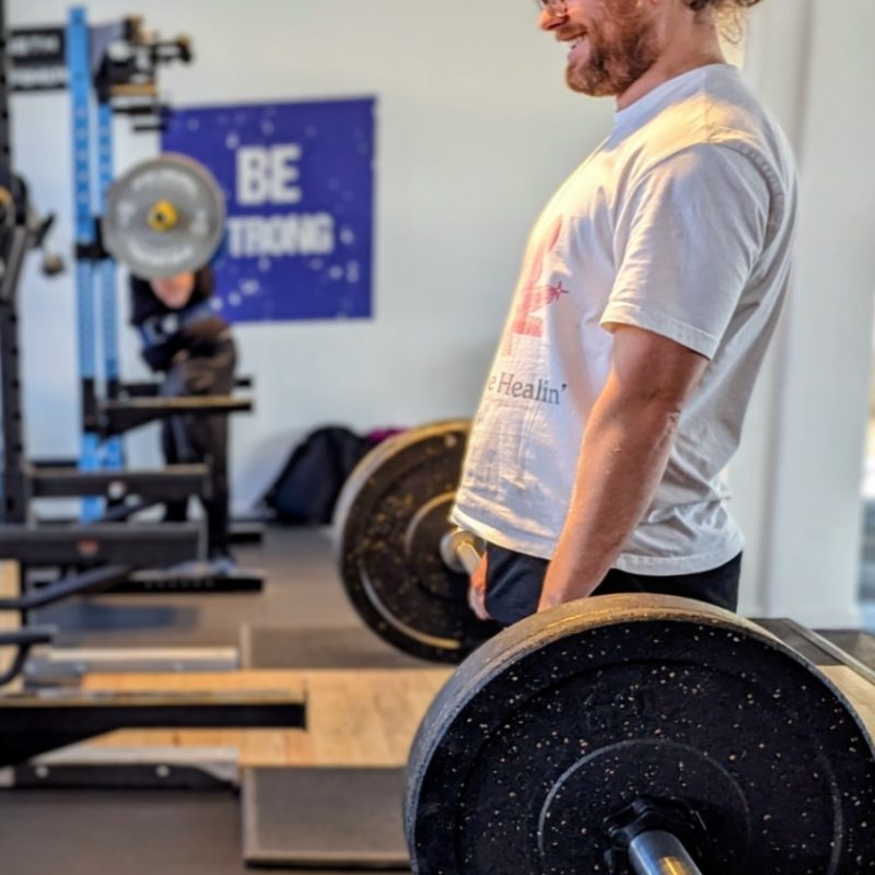 Deadlifts don't have to be dangerous - Personal Training client Mike learning great form